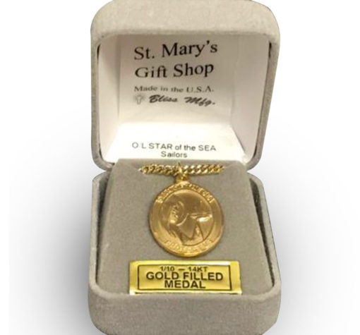 Our Lady Star of the Sea Medal Gold Filled